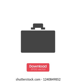 Busines briefcase isolated in black and white