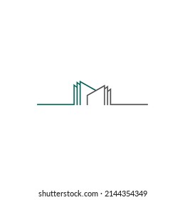 busines home design logo vector