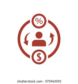  busines icon, vector illustration. Flat design 