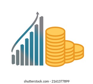 busines market icon financial profit