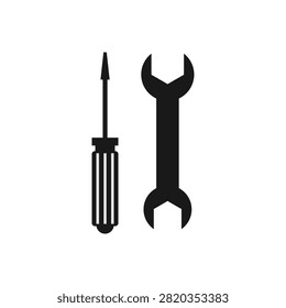 busines related icon vector screwdriver and wrench template