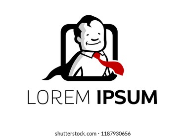 Businesman logo template