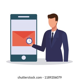 Businesman and technology