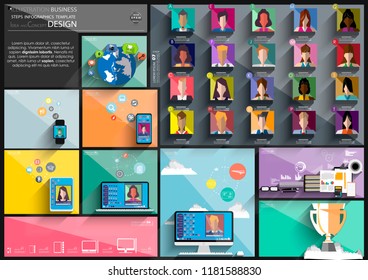 Business 10 Steps for Success -  Infographics Template Idea and concept design -Contact communicate -  Network Technology.