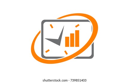 Business 24 Hours Management logo template
