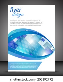 Business A4 booklet cover, flyer brochure design/design with place for your content/vector illustration