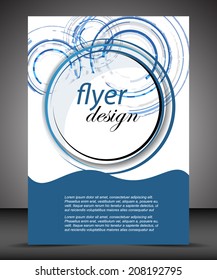 Business A4 booklet cover, flyer brochure design/design with place for your content/vector illustration