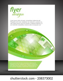 Business A4 booklet cover, flyer brochure design/design for print, publishing or workflow layout with place for your content or creative editing/vector illustration