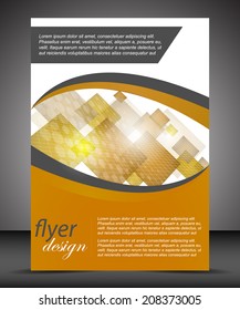 Business A4 booklet cover, flyer brochure design/design for print, publishing or workflow layout with place for your content or creative editing/vector illustration