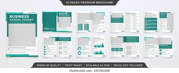 business a4 brochure template with minimalist style and clean layout use for business annual report