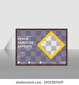 Business a4 flyer template design template.