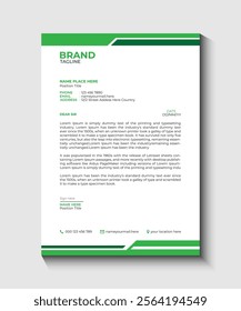Business  A4 Letterhead Design Template