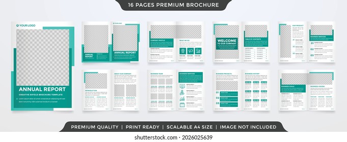 business a4 multipurpose brochure layout template with minimalist and simple style use for corporate infographic and annual report