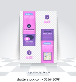Business A4 Style Vector Flyer Design, Catalog Cover, Corporate Leaflet Template