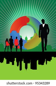 Business Abstract Background
