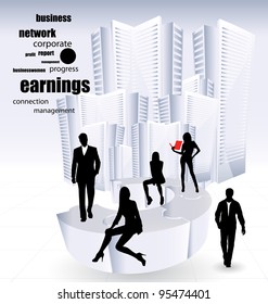 Business Abstract Background