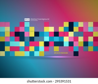 Business abstract background. Vector illustration. Poster, flyer, brochure design templates. Abstract modern geometric, square backgrounds.