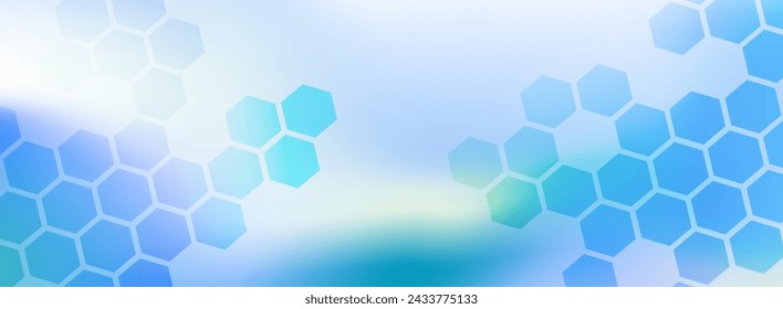 Fondo de banner abstracto de negocios con peines hexagonales