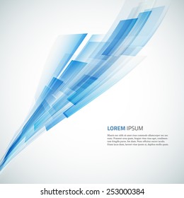 Fondo azul abstracto empresarial. Ilustración vectorial.