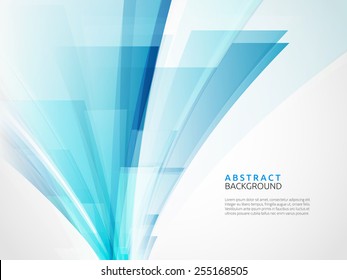 Fondo azul abstracto empresarial. Ilustración vectorial.