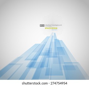 Abstrakter, blauer Hintergrund für Unternehmen. Vektorgrafik.