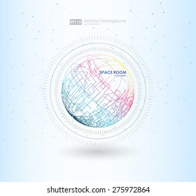 Abstrakter, blauer Hintergrund für Unternehmen. Vektorgrafik. Abstrakter bunter Hintergrund. Vektorgrafik.