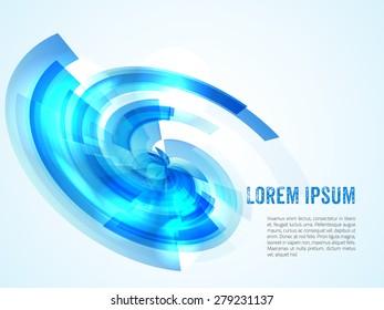 Business abstract blue background. Vector illustration.