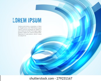 Business abstract blue background. Vector illustration.