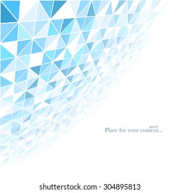 Business abstract blue background. Vector illustration - eps10.