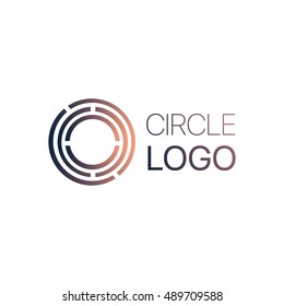 Business Abstract Circle gradient logo icon. Corporate, Media, Technology styles vector design