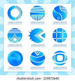 Business Abstract Circle icon. Corporate, Media, Technology styles vector design template.