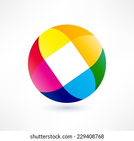 Business Abstract Circle icon.  Design logo.