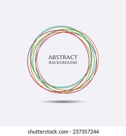 Business abstract circle icon. Vector for design