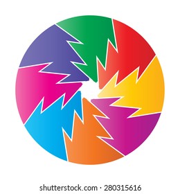 Business Abstract Circle icon , Vector Illustration.