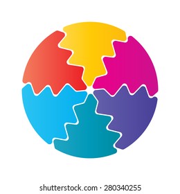 Business Abstract Circle icon , Vector Illustration.