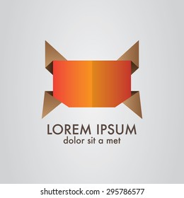 Business Abstract Crab Origami Style Icon. Corporate, Media, Technology Vector Logo Design Template.