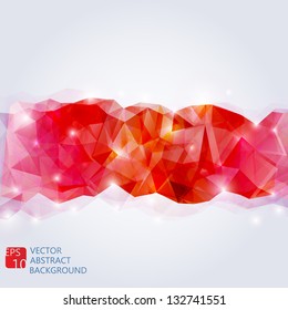Business Abstract  Design Template. Vector Shiny Background made with Triangles. Low poly style background.