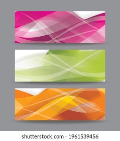 Abstraktes Business-Design mit Wellenhintergrund, Vektorgrafik-Vorlage.