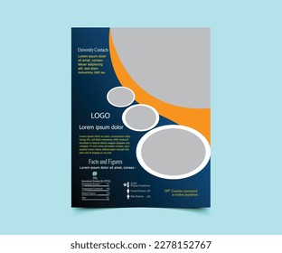 Business abstract Flyer vector template