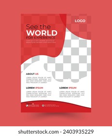 Business abstract flyer vector template. Brochure design, cover modern layout, annual report, poster, flyer in A4 