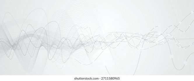 Anuncio de Web de comunicación global abstracto del negocio, líneas conectadas con el análisis del big data del diseño de los puntos