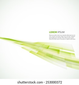 Business abstract green background. Vector illustration.