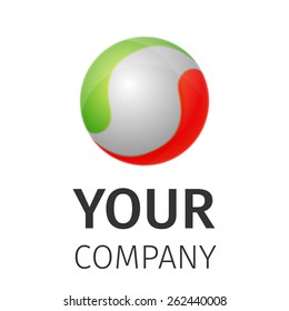 Business Abstract icon on a white background. Corporate, Media, Technology styles vector logo design template.