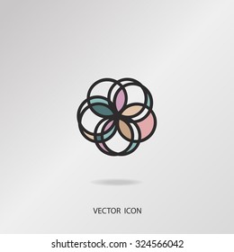 Business abstract icon vector