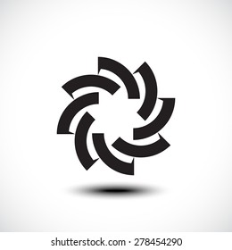 Business abstract icon. Vector illustration