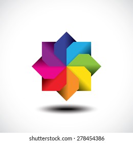Business abstract icon. Vector illustration