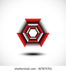 Business abstract icon. Vector illustration