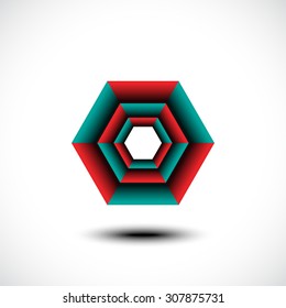 Business abstract icon. Vector illustration