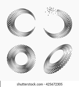 Business abstract icons set. Vector illustration.