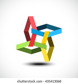 Business abstract icon.Vector illustration